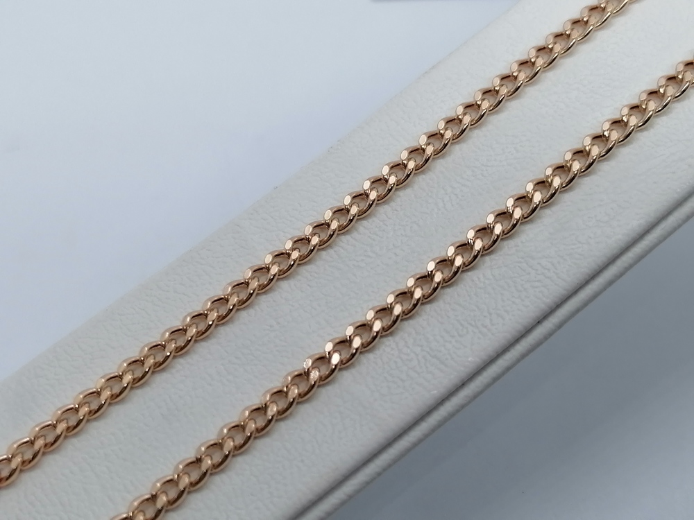 8080002П-50 ЦЕПЬ ПУСТОТЕЛАЯ Панцирное (Au 585)