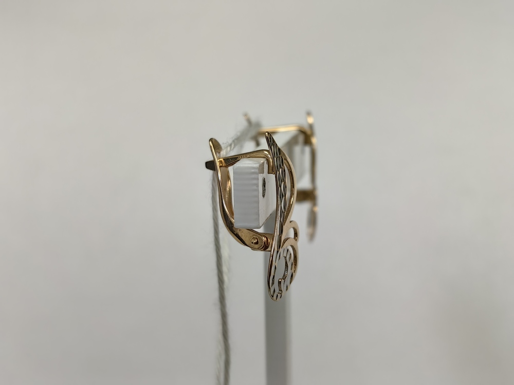 СЕРЬГИ БЕЗ КАМНЯ (Au 585)