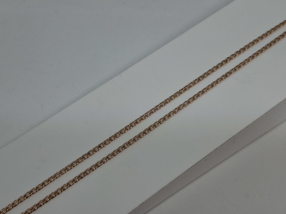 ЦЕПЬ ПУСТОТЕЛАЯ Ромб двойной (Au 585)