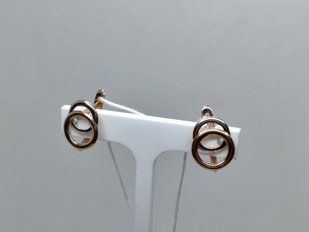 СЕРЬГИ БЕЗ КАМНЯ (Au 585)