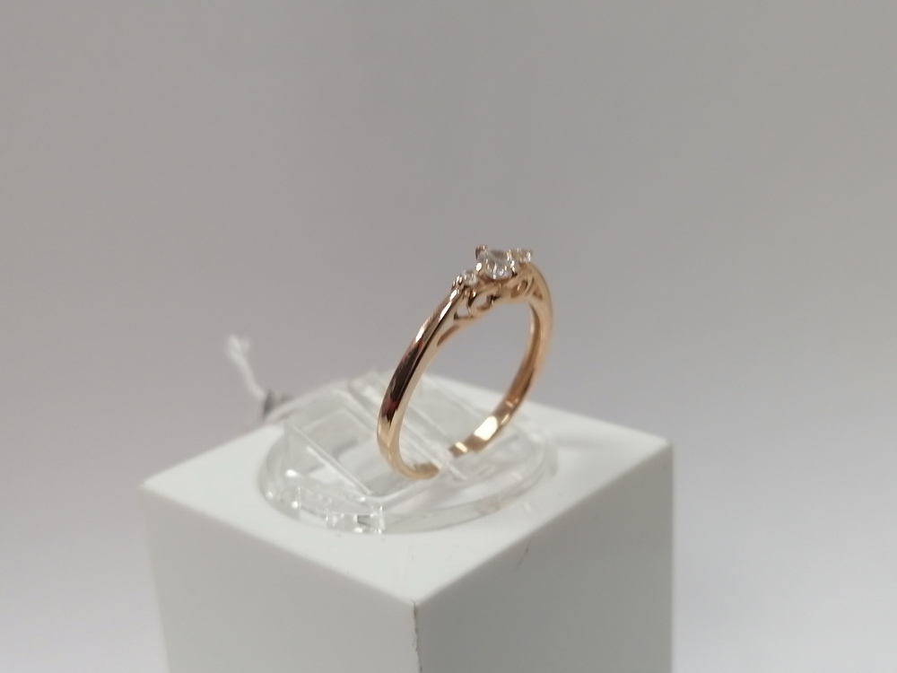 КОЛЬЦО С КАМНЯМИ (Au 585)