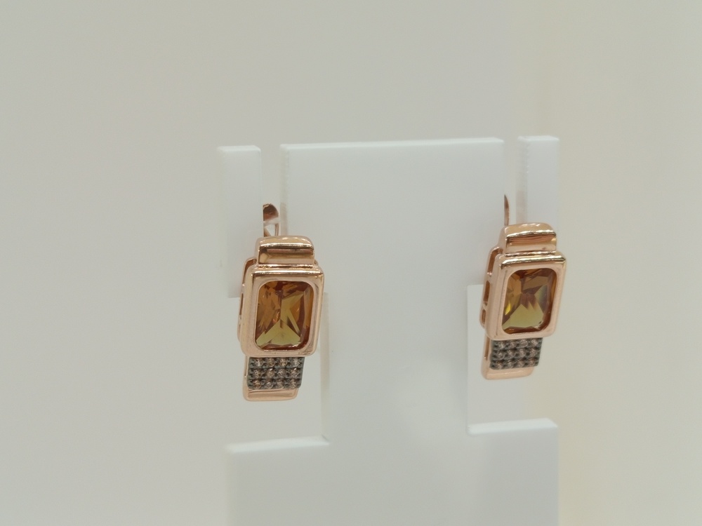 СЕРЬГИ С КАМНЯМИ (Au 585)