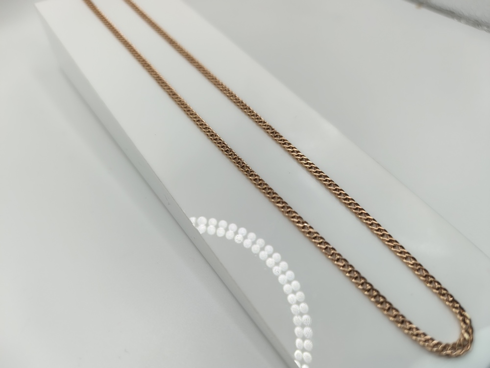 ЦЕПЬ ПУСТОТЕЛАЯ Ромб двойной (Au 585)