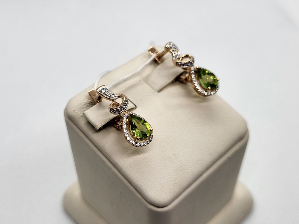 СЕРЬГИ С КАМНЯМИ (Au 585)