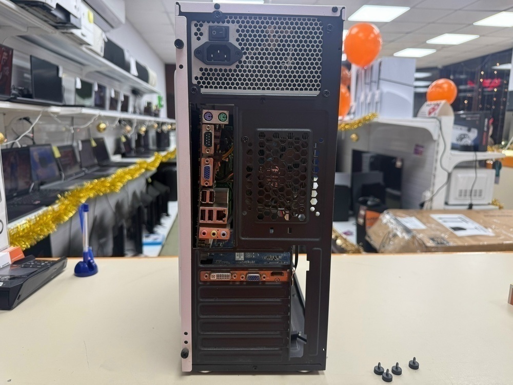 Системный блок Ginzzu; Core 2 Quad Q6600, GeForce GT 240, 4 Гб, 128 Гб, 500 Гб