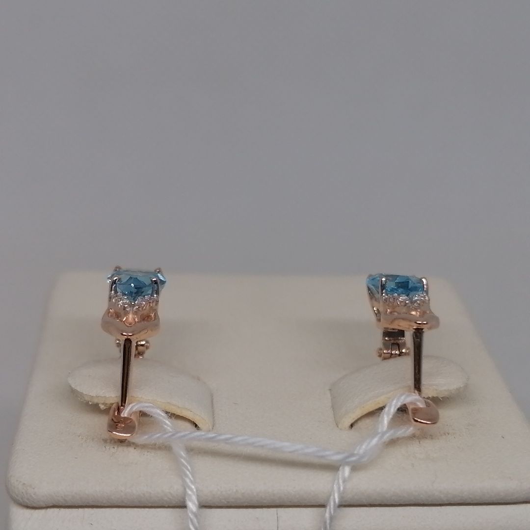 СКМИ585 СЕРЬГИ С КАМНЯМИ (Au 585)