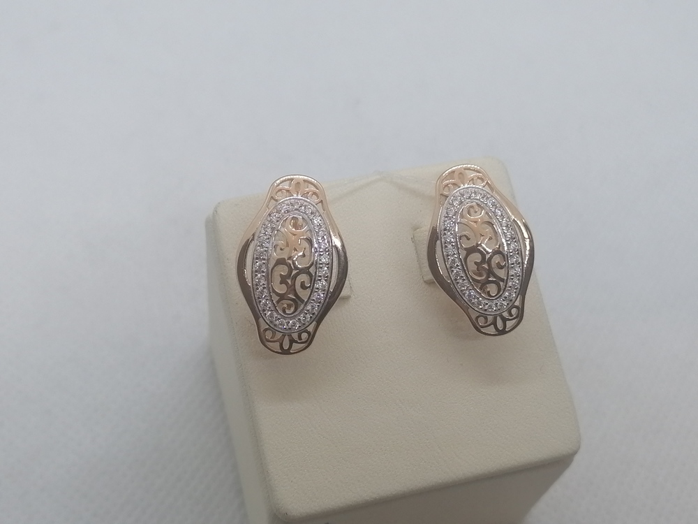 СЕРЬГИ С КАМНЯМИ (Au 585)