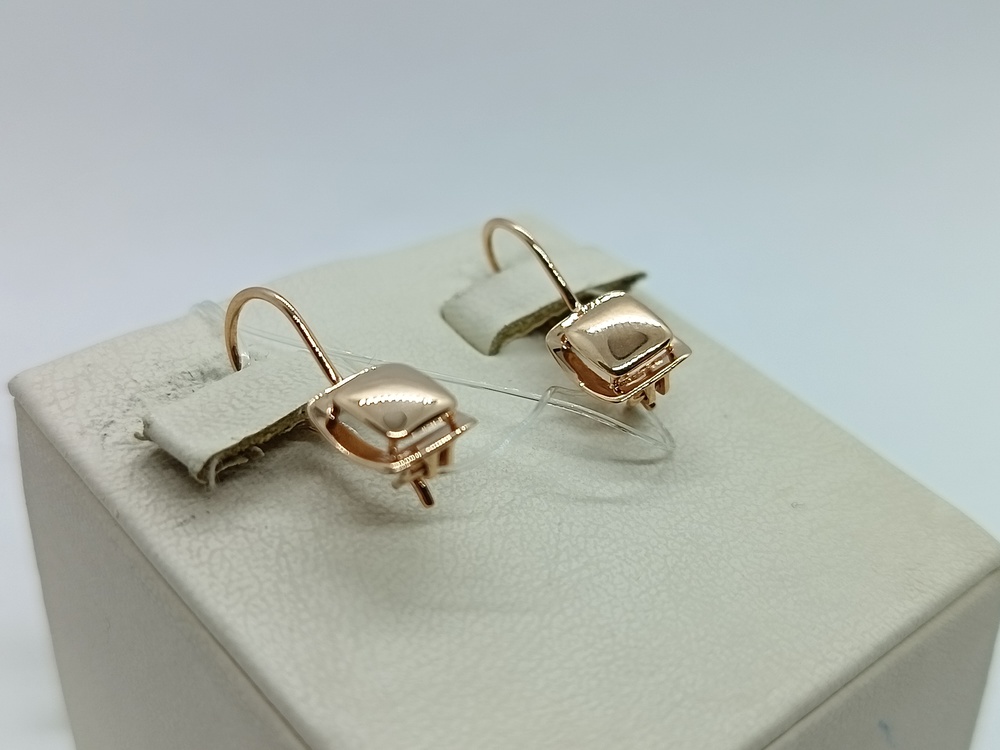 СЕРЬГИ ПЕТЕЛЬКА без камня (Au 585)