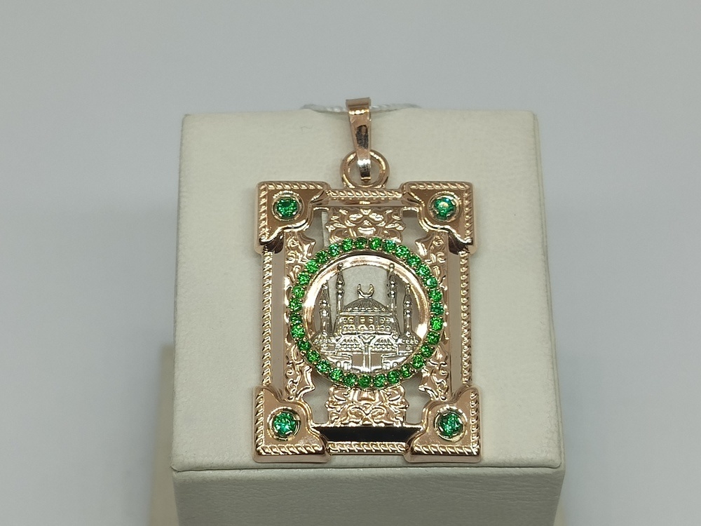 ПОДВЕСКА МЕЧЕТЬ с камнями (Au 585)