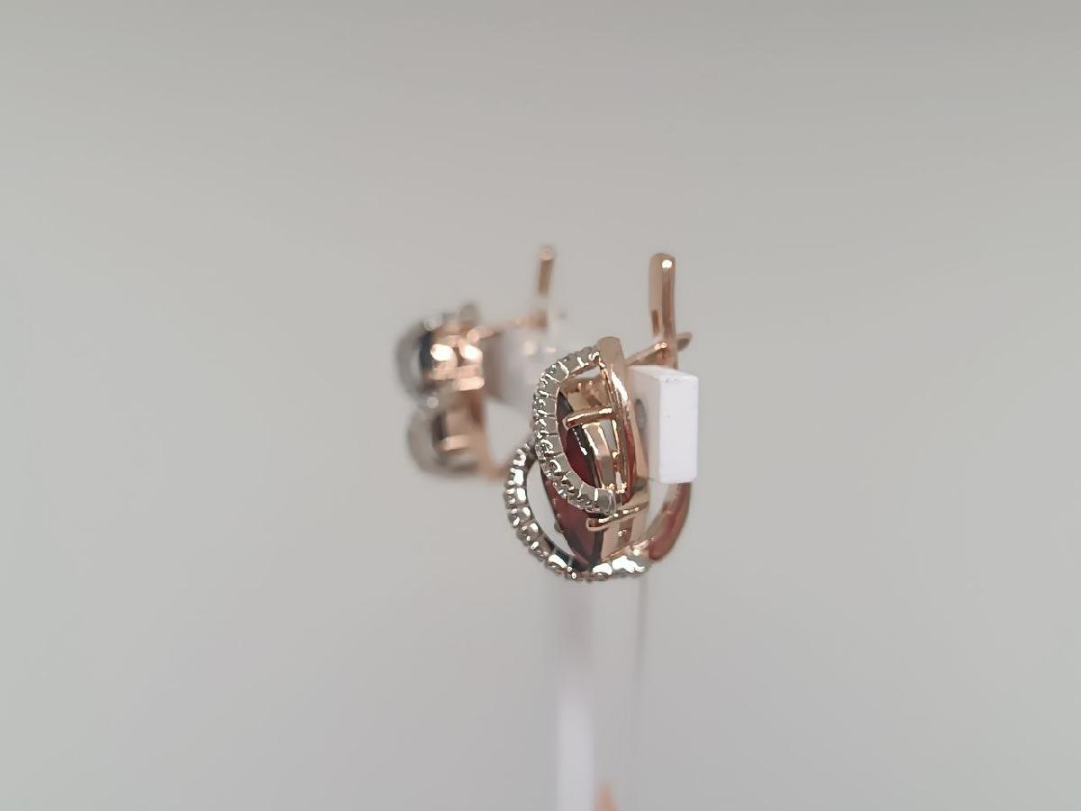 СКМИ585 СЕРЬГИ С КАМНЯМИ (Au 585)