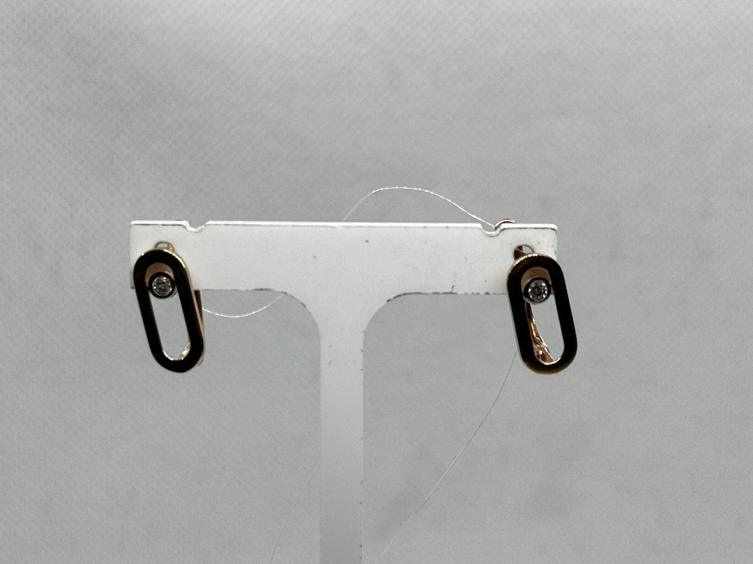 СЕРЬГИ С КАКМНЕМ (Au 585)