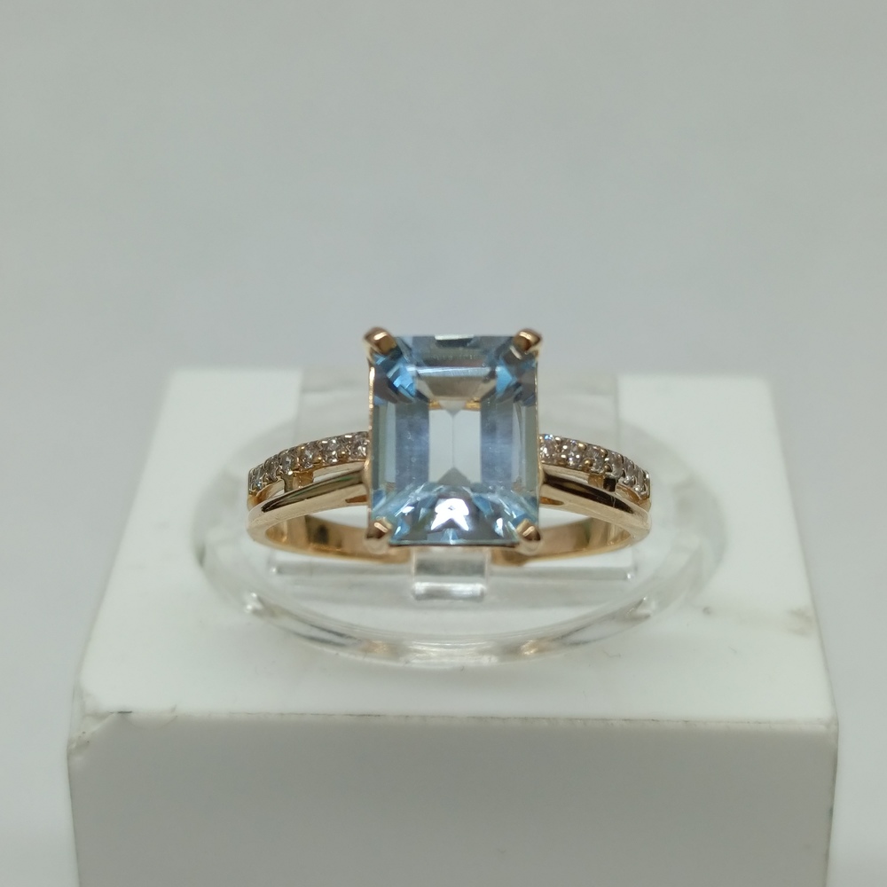 КОЛКМИ585 КОЛЬЦО С КАМНЯМИ (Au 585)