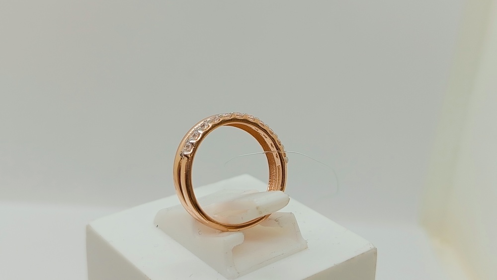 КОЛЬЦО С КАМНЯМИ (Au 585)