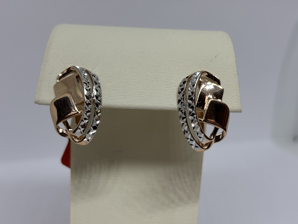 СЕРЬГИ БЕЗ КАМНЯ (Au 585)