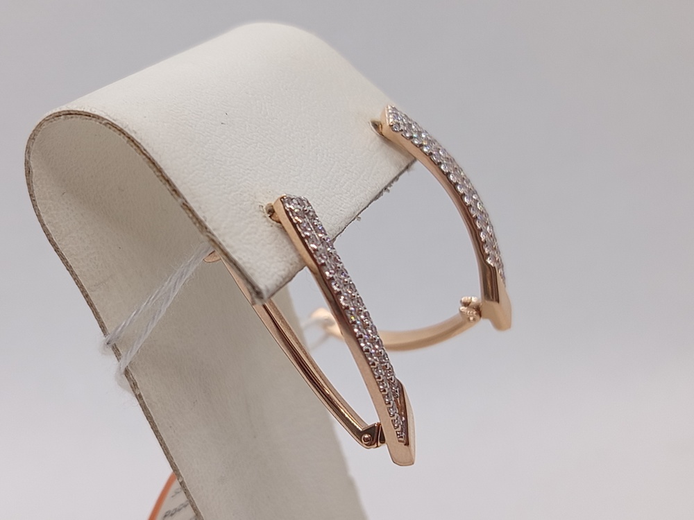 СКМИ585 СЕРЬГИ С КАМНЯМИ (Au 585)