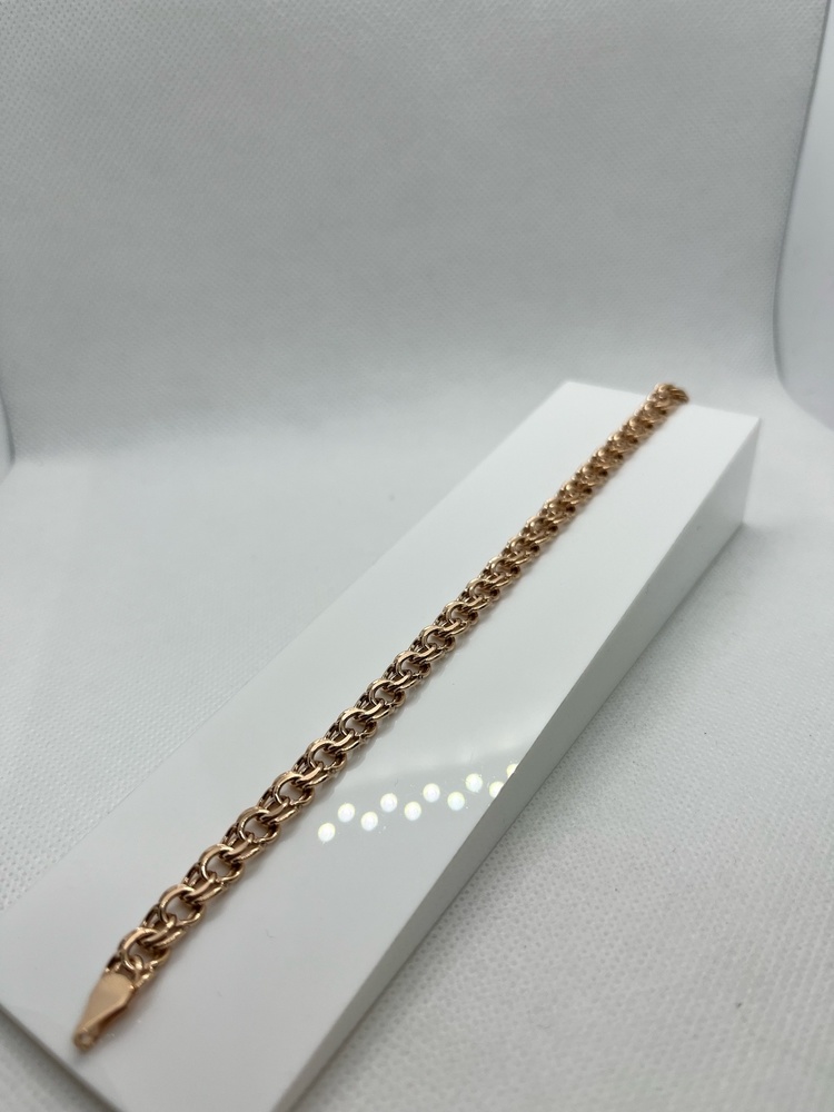 БРАСЛЕТ ПУСТОТЕЛЫЙ Бисмарк (Au 585)