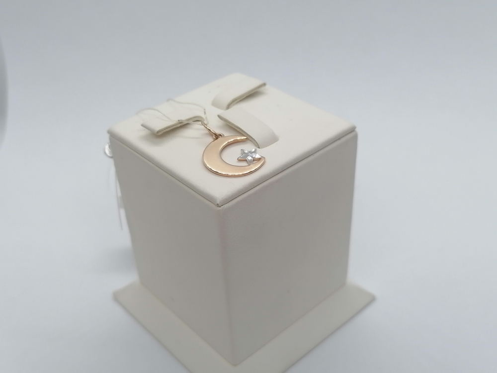 3328а ПОДВЕСКА ПОЛУМЕСЯЦ без камня (Au 585)