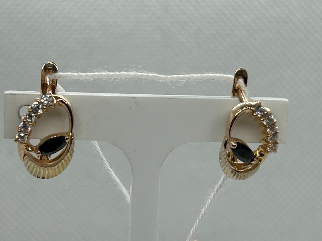 СЕРЬГИ С КАМНЯМИ (Au 585)