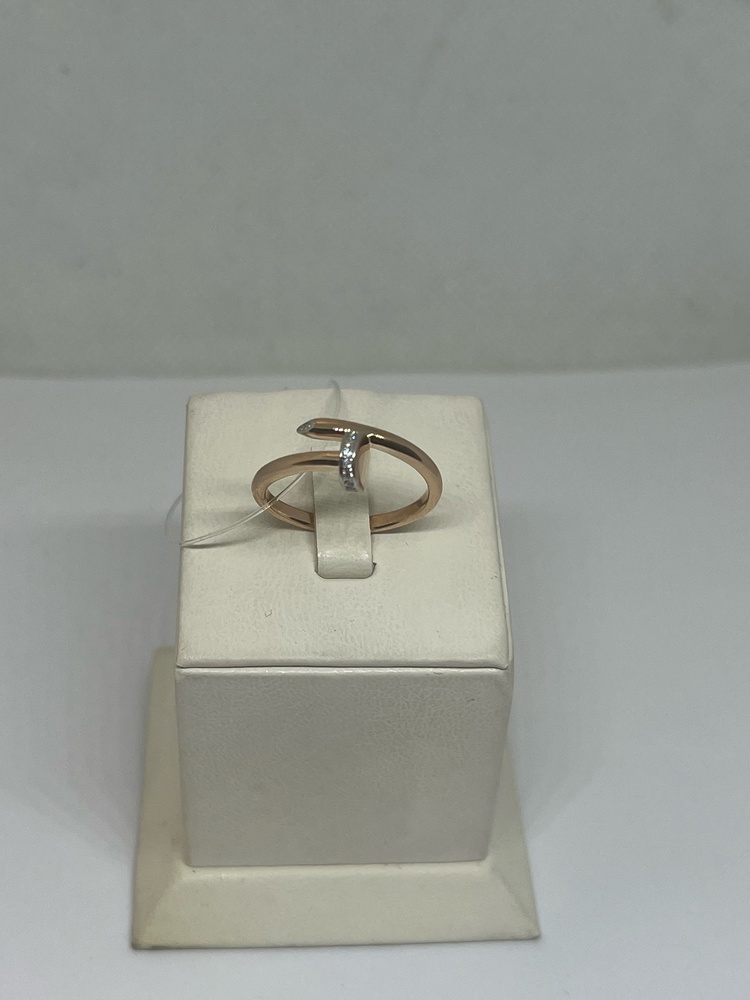 КОЛЬЦО С КАМНЯМИ (Au 585)