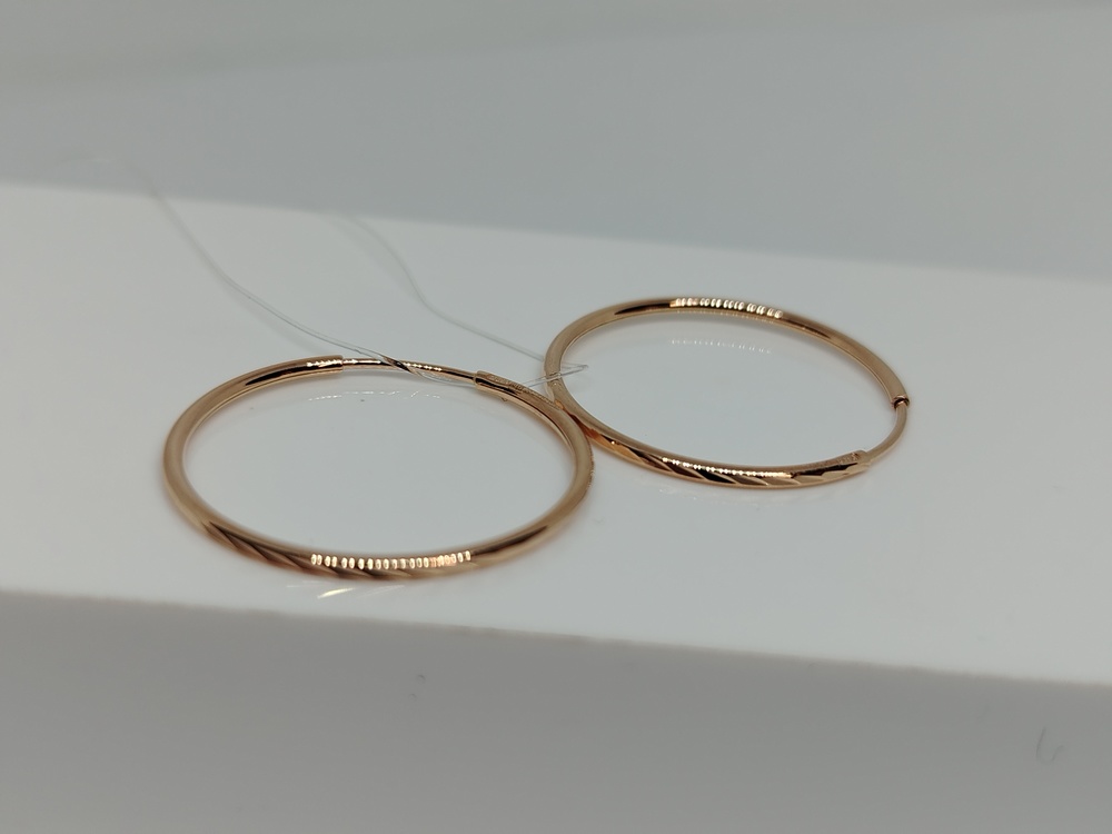 СЕРЬГИ КОНГО без камня (Au 585)