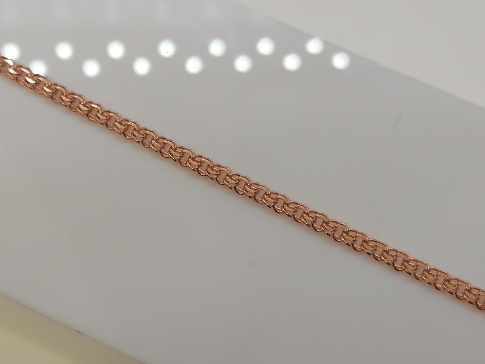 БЛБ585 БРАСЛЕТ ПОЛНОВЕСНЫЙ Бисмарк (Au 585)