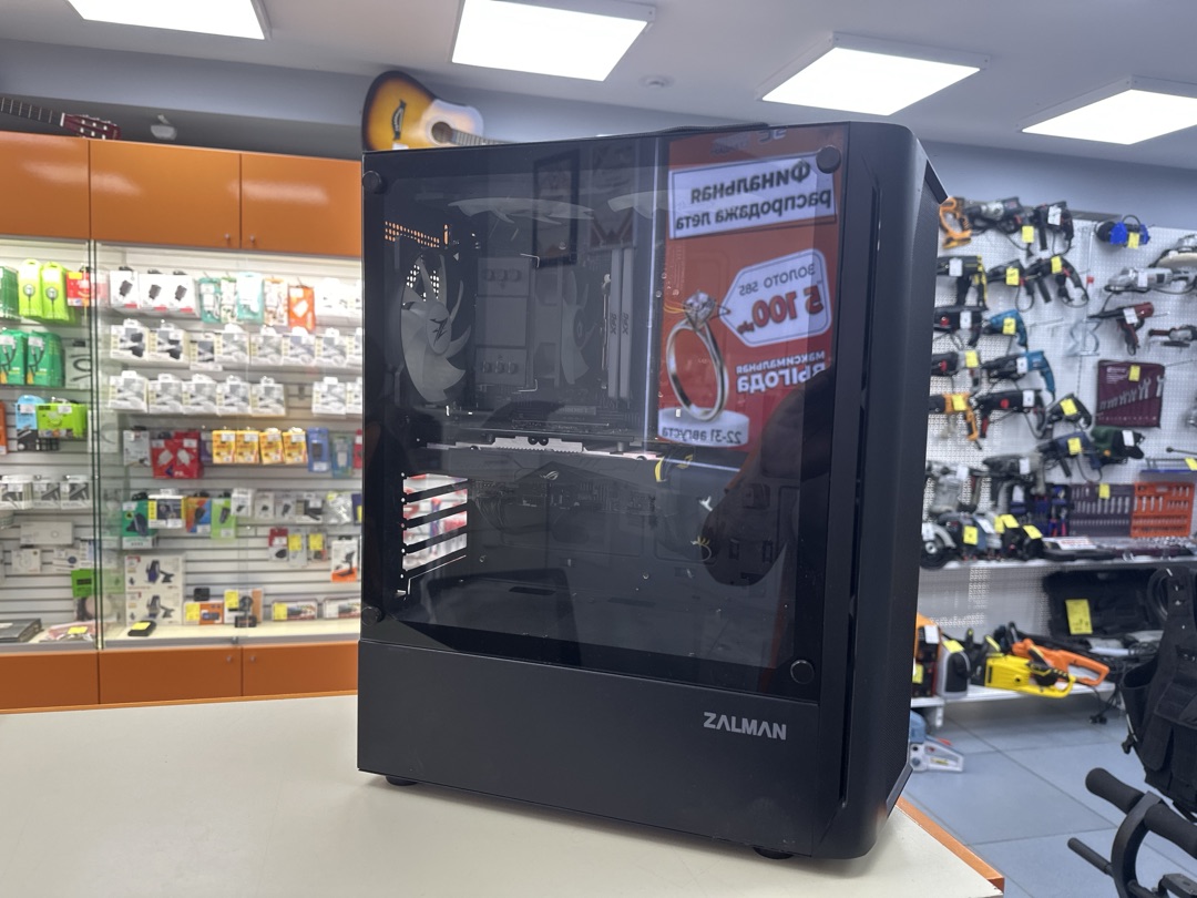 Системный блок ZALMAN; Core i3-10105F, Radeon RX 570, 16 Гб, 250 Гб, Нет