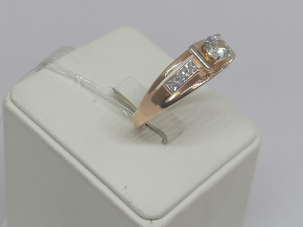 018591 КОЛЬЦО С КАМНЯМИ (Au 585) 018591 КОЛЬЦО С КАМНЯМИ (Au 585)