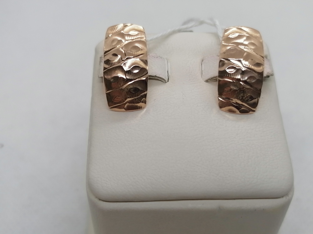 СБКМ585 СЕРЬГИ БЕЗ КАМНЯ (Au 585)