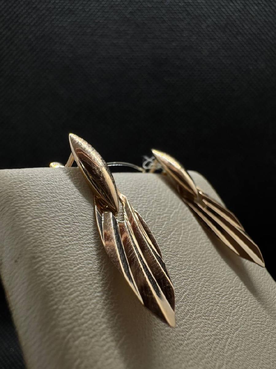 СЕРЬГИ БЕЗ КАМНЯ (Au 585)