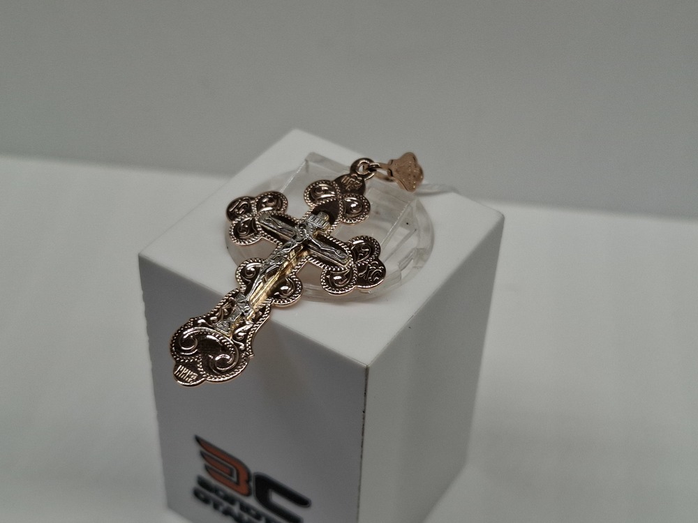 ПОДКБК585 ПОДВЕСКА КРЕСТ БЕЗ КАМНЯ (Au 585)