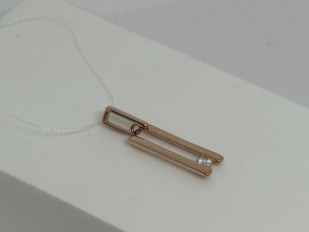 01-317670 ПОДВЕСКА С КАМНЕМ (Au 585)