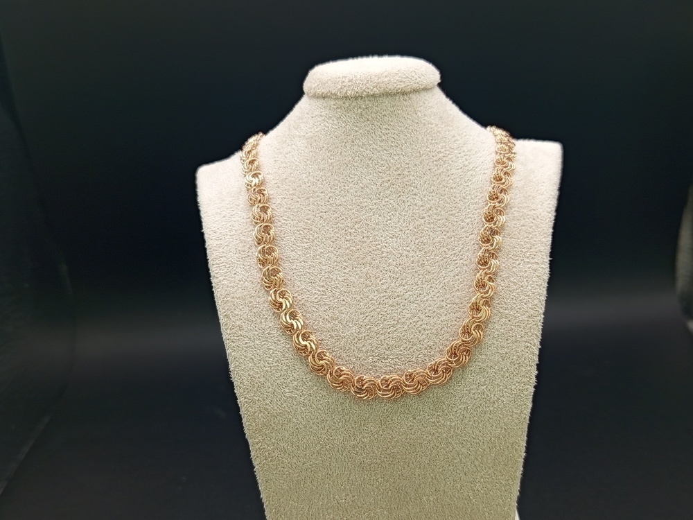 ЦЕПЬ ПУСТОТЕЛАЯ Роза (Au 585)