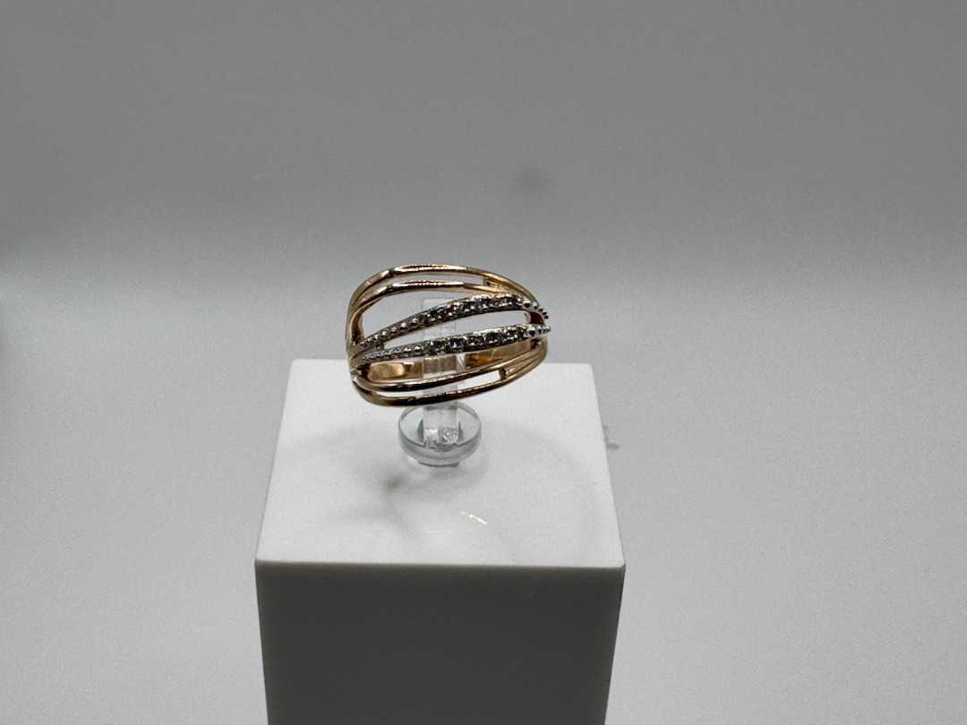 КОЛКМИ585 КОЛЬЦО С КАМНЯМИ (Au 585)