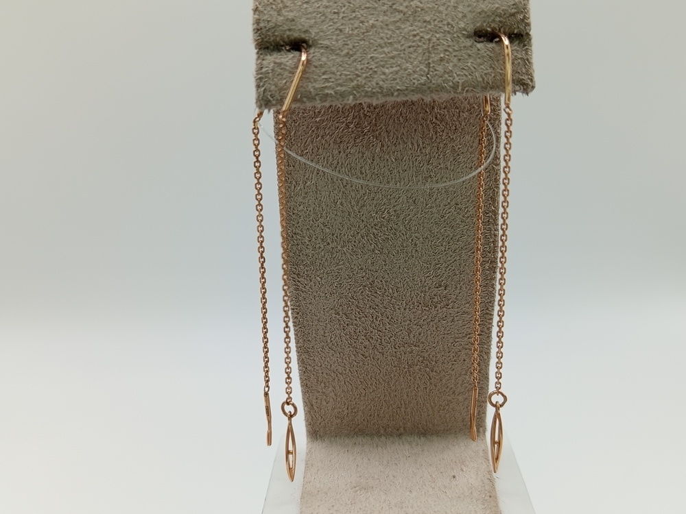 СЕРЬГИ ПРОДЕВКИ без камня (Au 585)