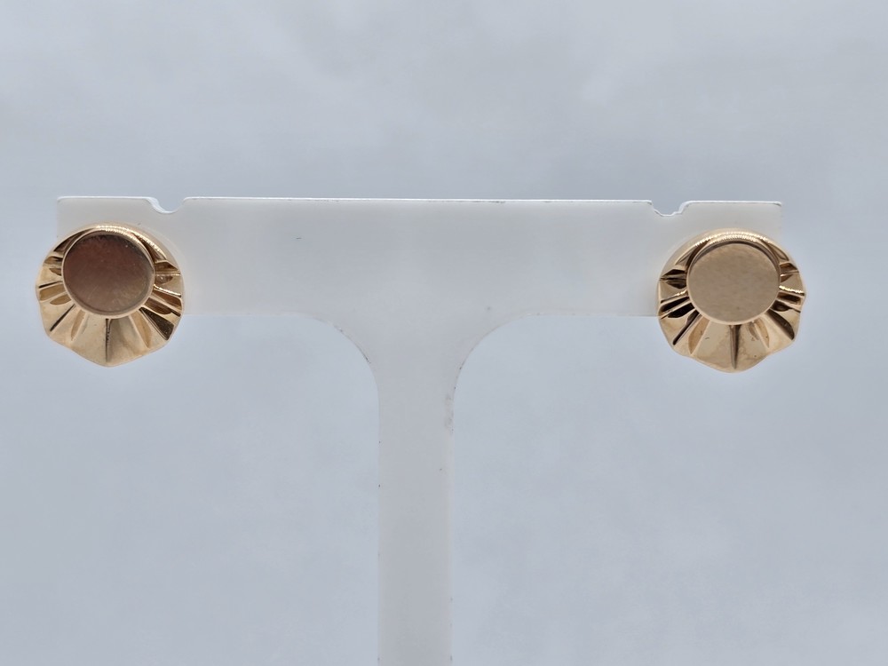 СЕРЬГИ ПУСЕТЫ без камня (Au 585)