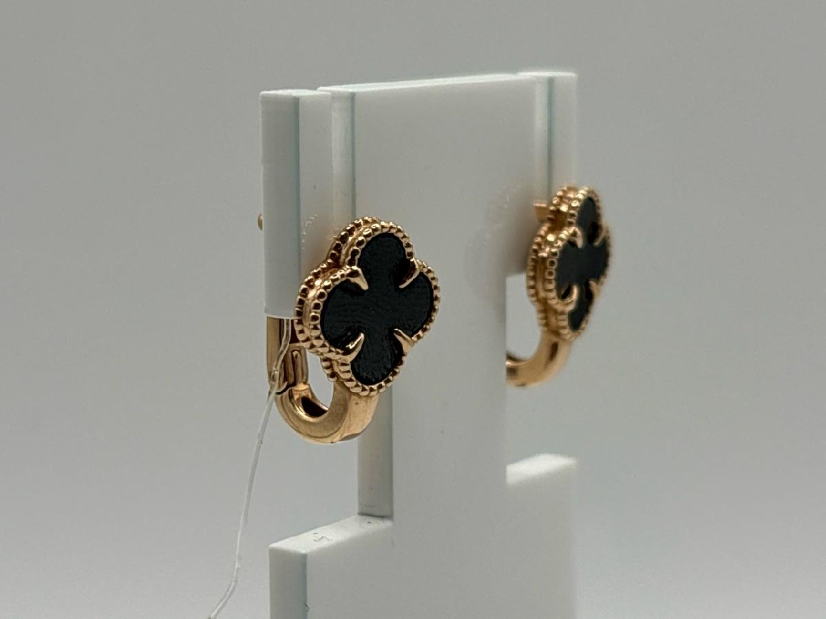 120129 СЕРЬГИ С КАМНЕМ (Au 585)