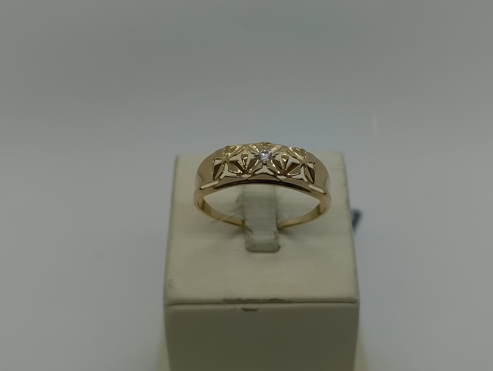 КОЛЬЦО С КАМНЕМ (Au 585)