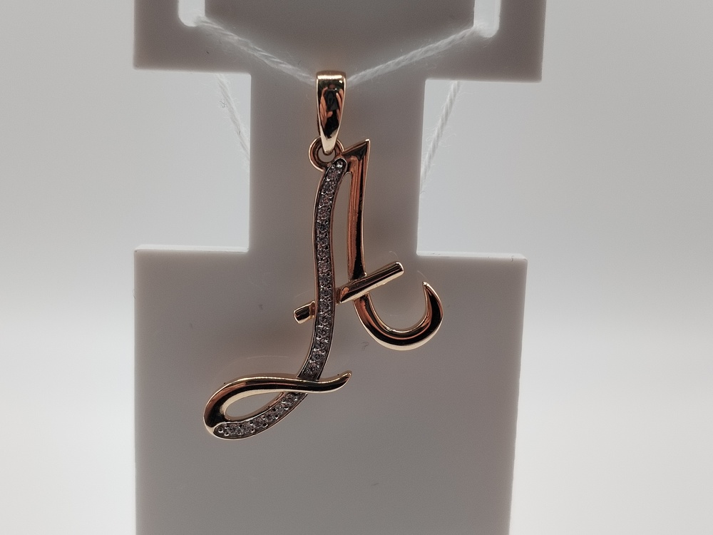 ПОДВЕСКА БУКВА А Au 585