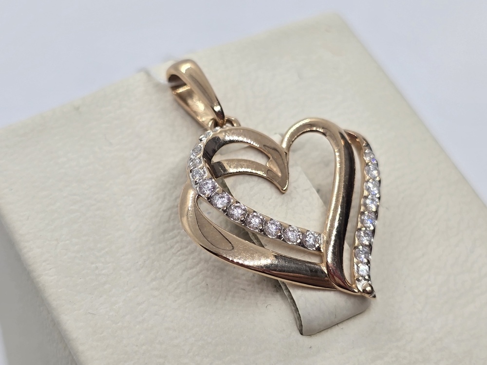 ПОДКМИ585 ПОДВЕСКА С КАМНЯМИ (Au 585)