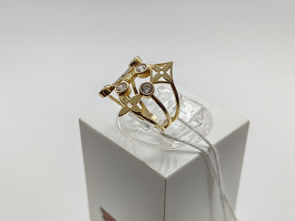 КОЛКМИ585 КОЛЬЦО С КАМНЯМИ (Au 585)