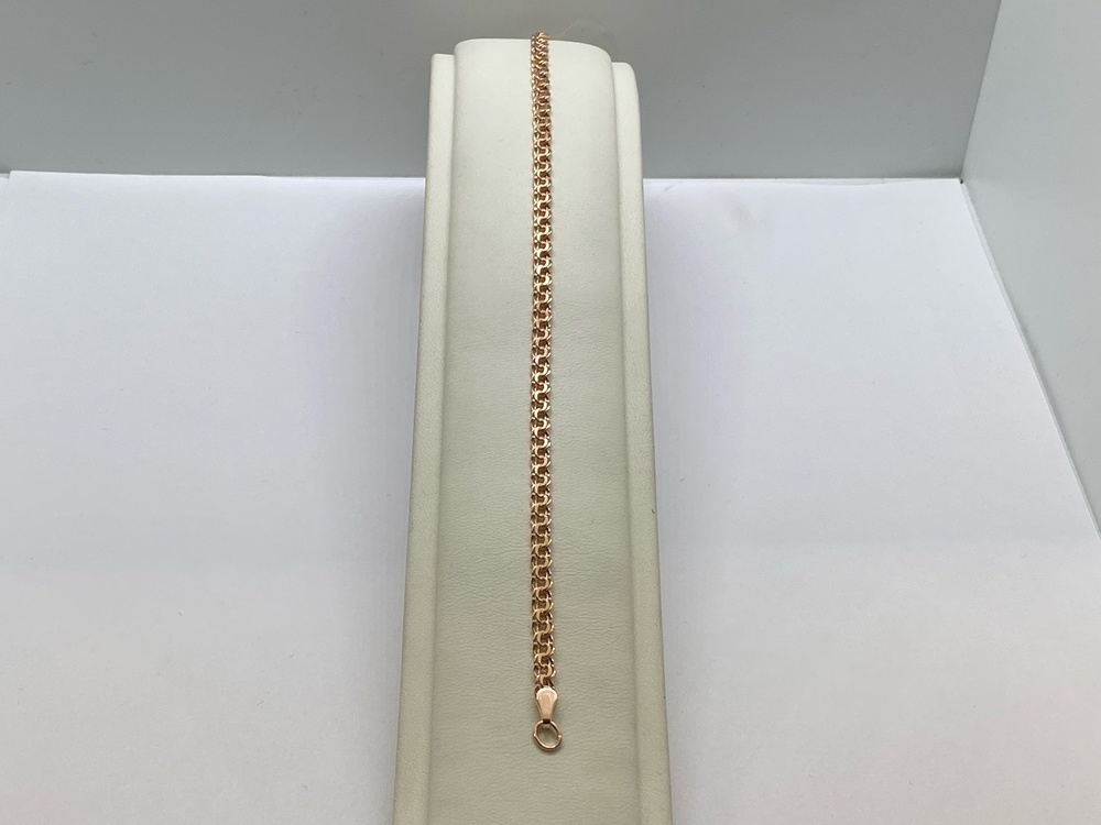 БРАСЛЕТ ПУСТОТЕЛЫЙ Бисмарк (Au 585)