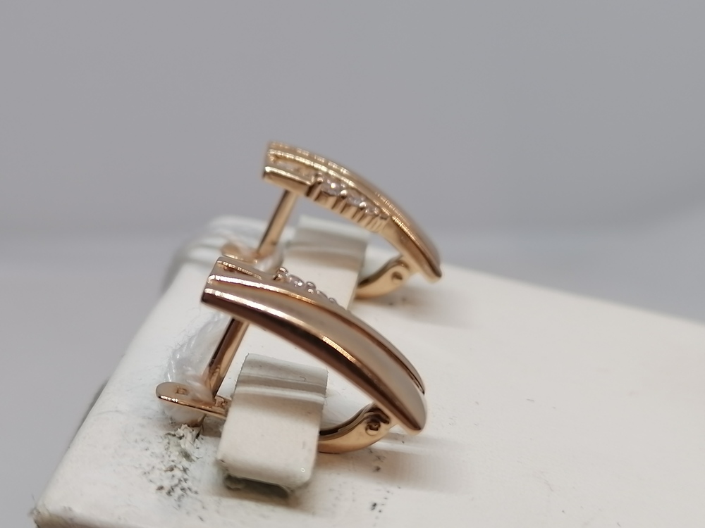 СКМИ585 СЕРЬГИ С КАМНЯМИ (Au 585)