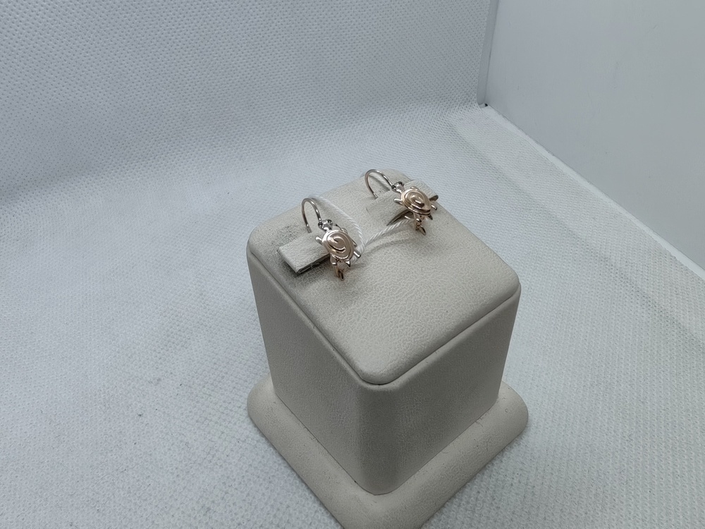 СКМИ585 СЕРЬГИ С КАМНЯМИ (Au 585)