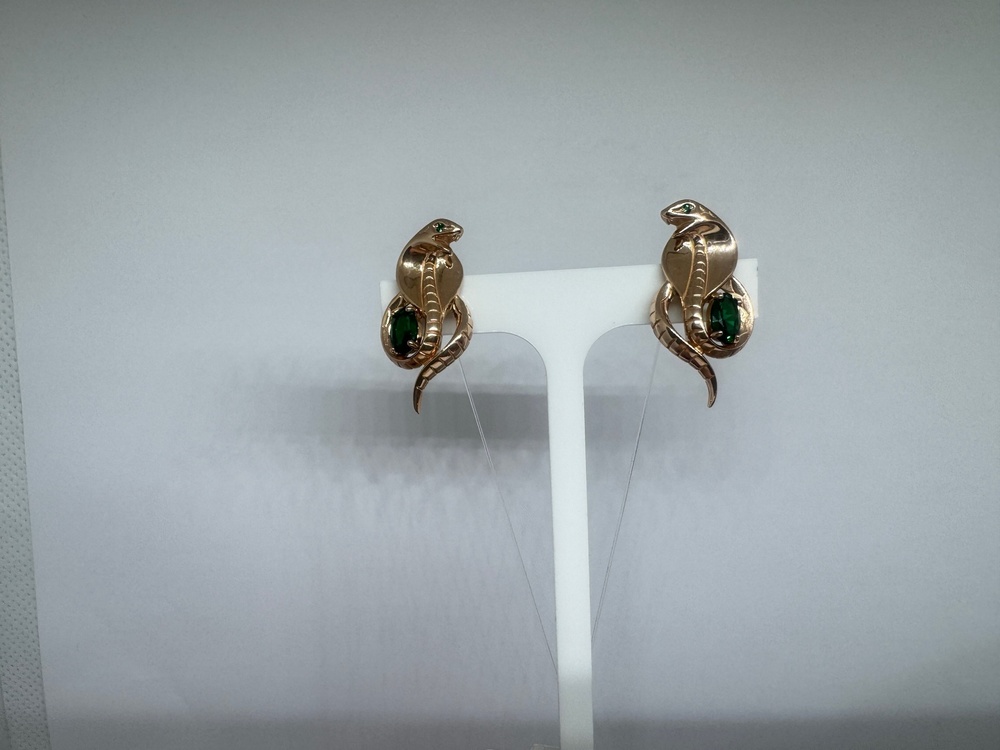 СЕРЬГИ С КАМНЯМИ (Au 585)