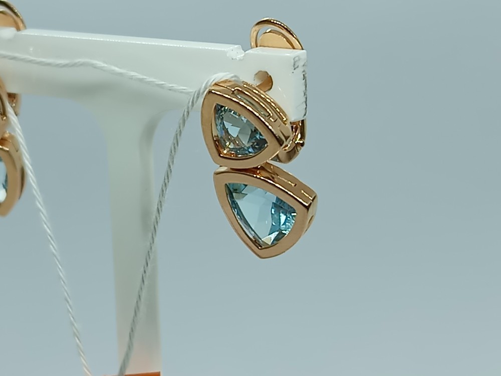 СКМИ585 СЕРЬГИ С КАМНЯМИ (Au 585)