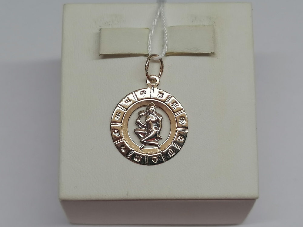 ПОДВЕСКА ЗНАК ЗОДИАКА ДЕВА Au 585