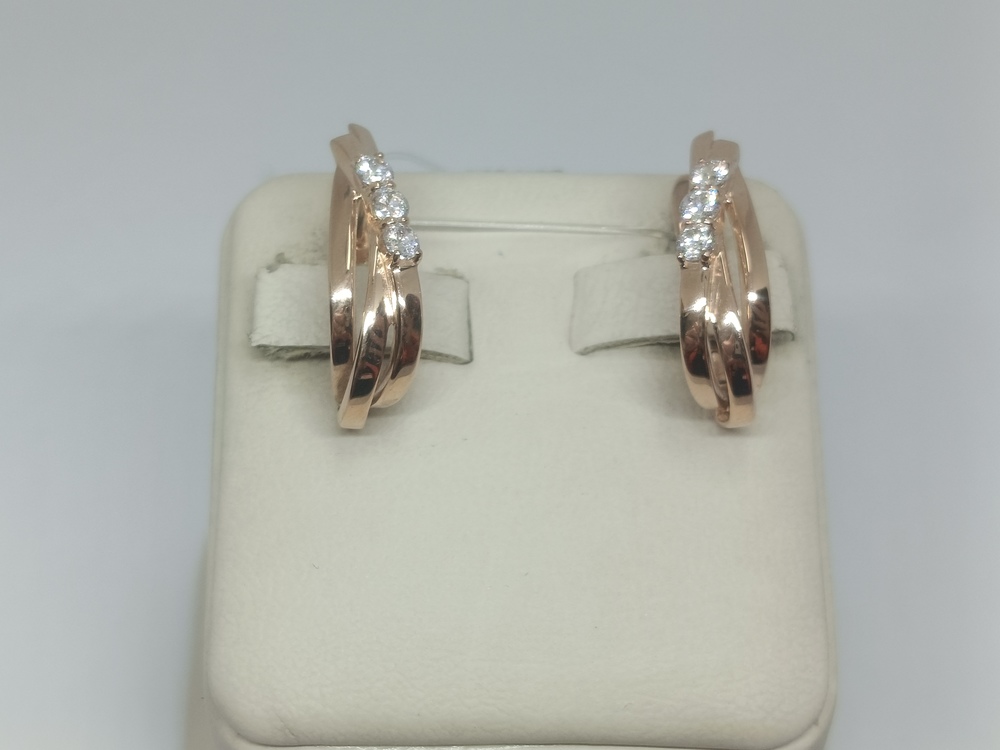 СЕРЬГИ С КАМНЯМИ (Au 585)