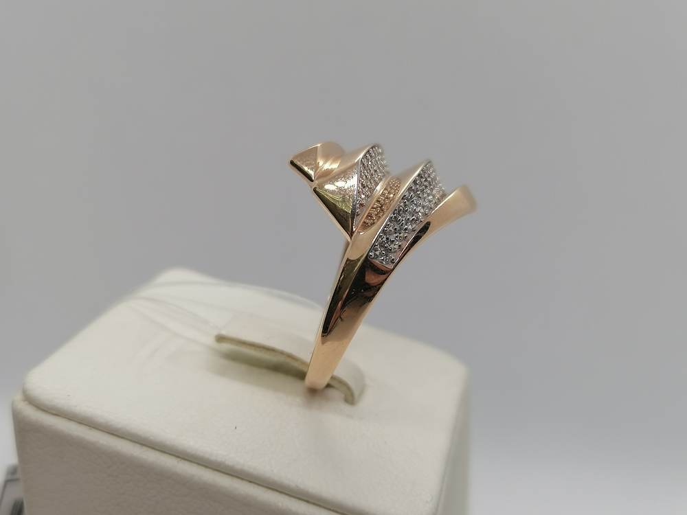 КОЛЬЦО С КАМНЯМИ (Au 585)