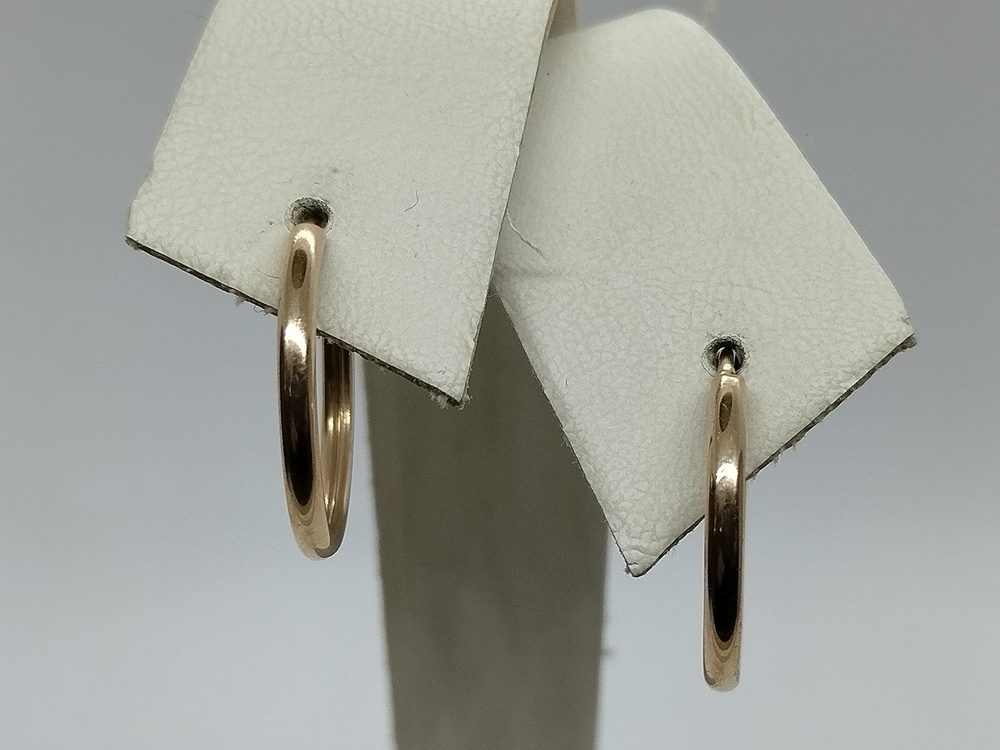 СКОН585 СЕРЬГИ КОНГО (Au 585)