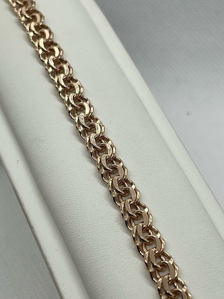 670009025 БРАСЛЕТ ПУСТОТЕЛЫЙ Бисмарк (Au 585)